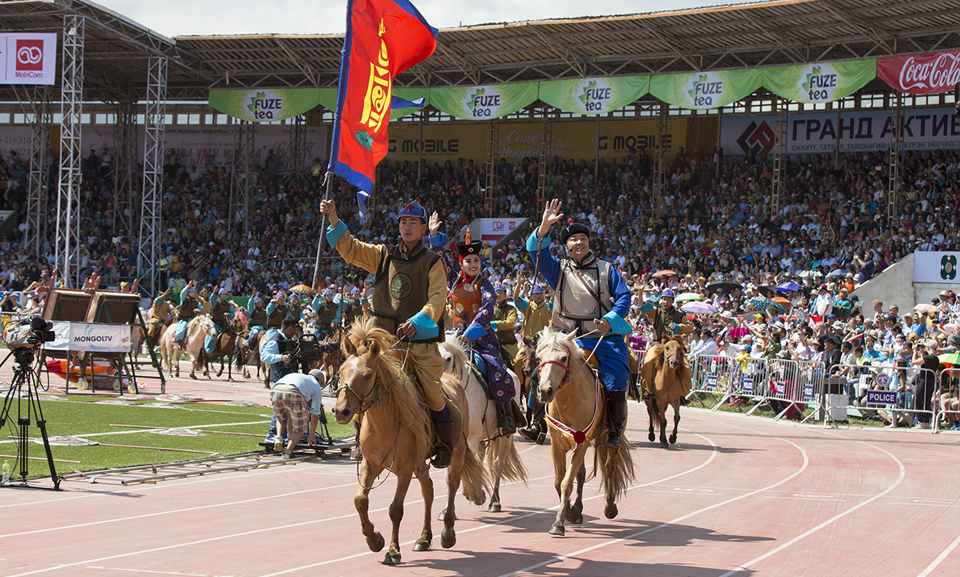 mongolia naadam festival tour with ayan travel watching opening ceremony